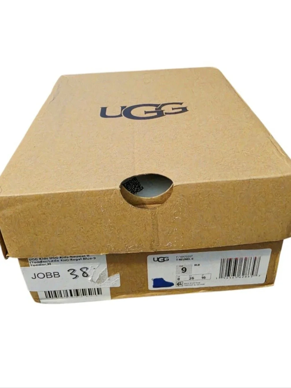 UGG Kids Bright Blue Suede zip up Boot **discontinued color***